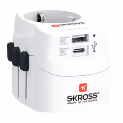 Skross 1.302472 power plug adapter Universal White