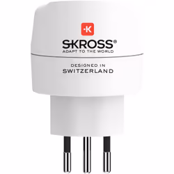 Skross 1.500272 power plug adapter Type C (Europlug) Universal White
