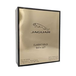 Jaguar Classic Gold Eau de Toilette Spray 100ml Bath and Shower Gel 200ml Bath Set