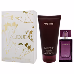 Amethyst Set by Lalique for Women - 2 Pc Gift Set 1.7 oz EDP Spray, 5 oz Body Lotion