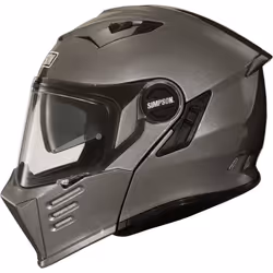 Simpson Darksome Solid 06 Helmet, grey, Size L for Men
