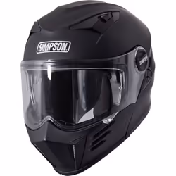 Simpson Darksome Solid ECE 22.06 Flip-Up Helmet Matt Black - XS