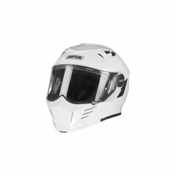 Simpson Darksome Solid ECE 22.06 Flip-Up Helmet White - S