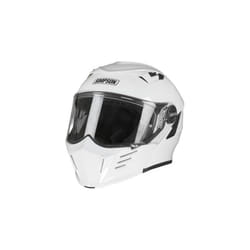Simpson Darksome Solid ECE 22.06 Flip-Up Helmet White - L