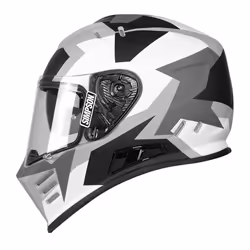 Simpson Venom Have Blue Helmet, grey-white, Size XL for Men