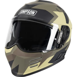 Simpson Venom Comanche ECE 22.06 Full Face Helmet Green / Brown - XS