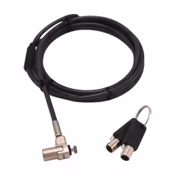 DICOTA D31831, 2 m, Round key, Black, Silver