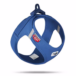 Curli Harness clasp air-mesh, Dog, Vest harness, M, Blue