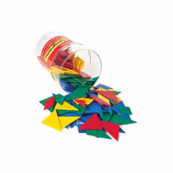 LEARNING RESOURCES LER0416 TANGRAMS CLASSPACK 4 COLORS-30 TANGRAMS