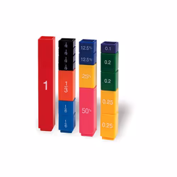 LEARNING RESOURCES LER2510 FRACTION TOWER CUBES FRACTION-51/PK