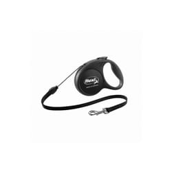 Flexi  Black Retractable Nylon Dog Leash Medium