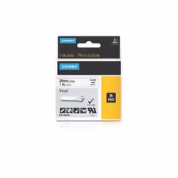 Dymo Rhino 1In White Vinyl-24Mm