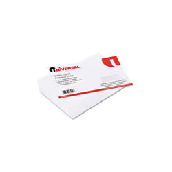 Universal  Ruled Index Cards- 5 x 8- White- 100-Pack