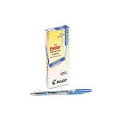 Pilot  Better Ballpoint Stick Pen  Blue Ink  Medium  Dozen