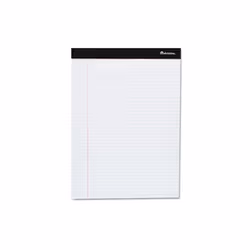 Universal Perforated Edge Ruled Writing Pads- Legal- 6 Pads-Pack- White