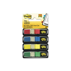 3M  Small Flags in Dispensers  Four Colors  35 per Color  4 Dispensers Pack