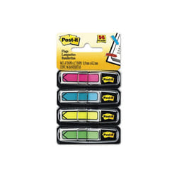 3M  Arrow Flags  Four Colors  24 per Color  One 96-Flag Dispensers per Pack