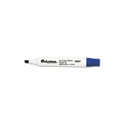 Universal  Dry Erase Marker  Chisel Tip  Blue  Dozen