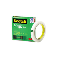 3M  Magic Office Tape  3/4&apos;&apos; x 72 Yards  3&apos;&apos; Core  Clear
