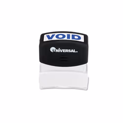 Universal Message Stamp- VOID- Pre-Inked-Re-Inkable- Blue