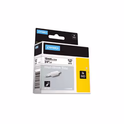 Dymo DYM Rhino Heat Shrink Tubes Industrial Label Tape Cassette .75 in. x 5 ft White