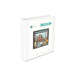 Universal  Comfort Grip Deluxe Plus D-Ring View Binder- 1.5 in. Capacity- 8.5 x 11- White