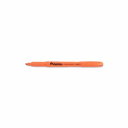 Universal Pocket Clip Highlighter- Chisel Tip- Fluorescent Orange Ink- 12/Pk