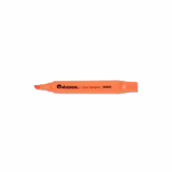 Universal Desk Highlighter- Chisel Tip- Fluorescent Orange- 12/Pk
