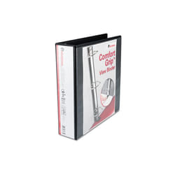 Universal  Comfort Grip Deluxe Plus D-Ring View Binder  2&apos;&apos; Capacity  Black