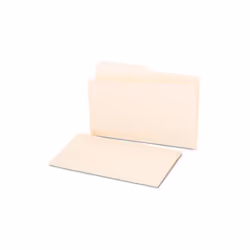 Universal File Folders 1/2 Cut One-Ply Top Tab Legal Manila 100/Box