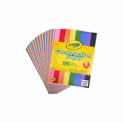 Crayola Construction Paper 9" x 12" Pad 8 Classic Colors (96 Sheets) Great For Classrooms & School Projects