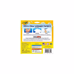 Crayola Ultraclean Broadline Classic Washable Markers (10 Count), (Pack of 2)