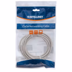 Intellinet Network Patch Cable, Cat6, 7.5m, Grey, CCA, U/UTP, PVC, RJ45, Gold Plated Contacts, Snagless, Booted, Lifetime Warranty, Polybag - Additional view 4