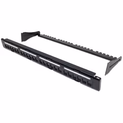 Intellinet Patch Panel, Blank, 1U, 24-Port, Black - Additional view 5