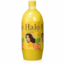 Halo Shampoo & Conditioner - Natural Egg Protein - Soft & Silky Hair 1L
