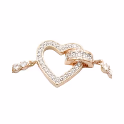 Swarovski Lovely Collection Rose Gold Heart Bracelet