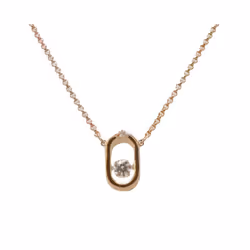 Swarovski Sparkling Dance Rose Gold Oval Necklace