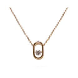 Swarovski Sparkling Dance Rose Gold Oval Necklace