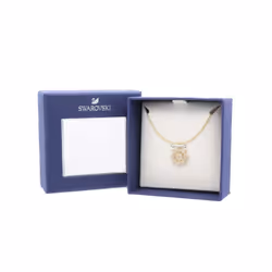 Swarovski Ocean Collection Ships Wheel Gold Necklace