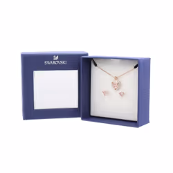 Swarovski One Collection Heart Necklace & Earring Jewellery Set