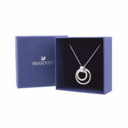 Swarovski Hollow Collection Circle Silver Necklace
