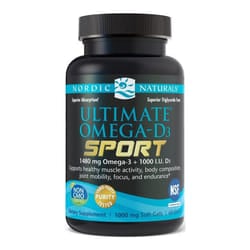 Nordic Naturals  Ultimate Omega-D3 Sport, 1480mg, Lemon, 60 softgels