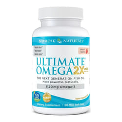 Nordic Naturals  Ultimate Omega 2X Mini, 1120mg, Strawberry, 60 mini softgels