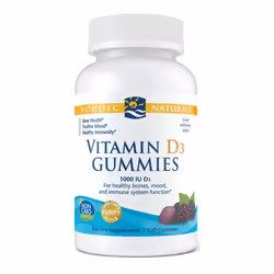 Nordic Naturals  Vitamin D3 Gummies, 1000 IU, Wild Berry, 120 gummies