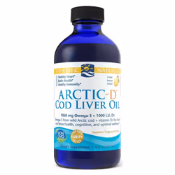 Nordic Naturals  Arctic-D Cod Liver Oil, Lemon, 237 ml.