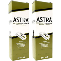 200 Astra Platinum Double Edge Razor Blades