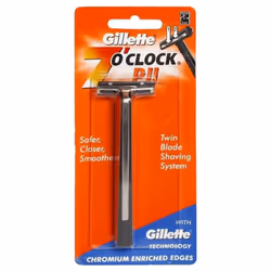 Gillette 7 O Clock PII Twin Blade Shaving Safety Razor