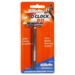 Gillette 7 O Clock PII Twin Blade Shaving Safety Razor