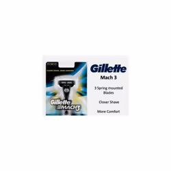 3x Gillette Genuine Mach 3 Razor handle 1 Pre-loaded Blade unboxed