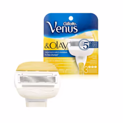 3 x Gillette Venus & Olay Women's 5-Bladed Smooth Moisture Razor Blade Refills